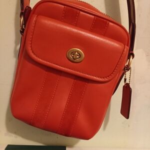 Coach Vibrant Red Crossbody Bag